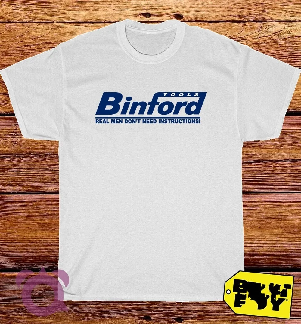 

2025 Summr Black/Gray/Navay/White Binford Tools Logo T-Shirt Printed Cotton Round Neck T-shirt for Men and Women
