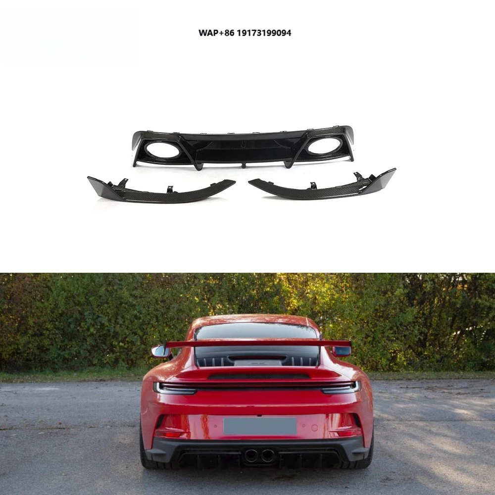 

Dry Carbon Fiber 992 Rear Bumper Diffuser for 911 992 Turbo S Coupe 2-Door 2019-2021