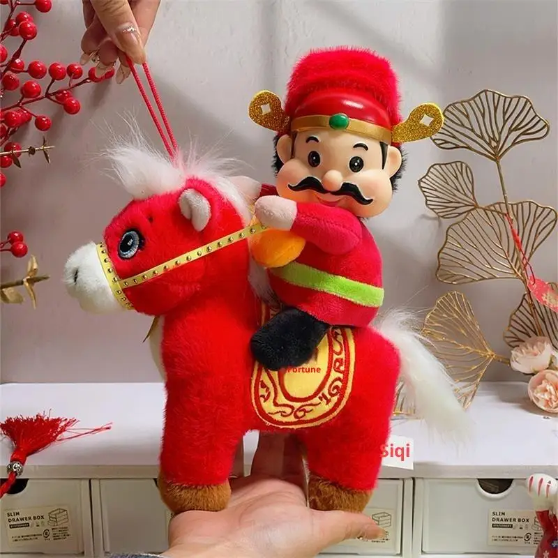 Neue Plüsch Chinesisches Pferd Maskottchen Stofftier Plüsch Stofftier Spielzeug Neujahr Segen Souvenir Chinesisches Jahr des Pferdes