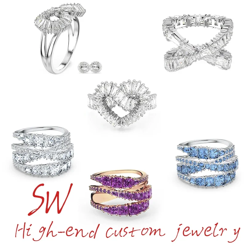 2025 New S925 Sterling Silver SWA High-End Gemstone Ring - Chic Fashion, Elevate Your Style, Affordable Price