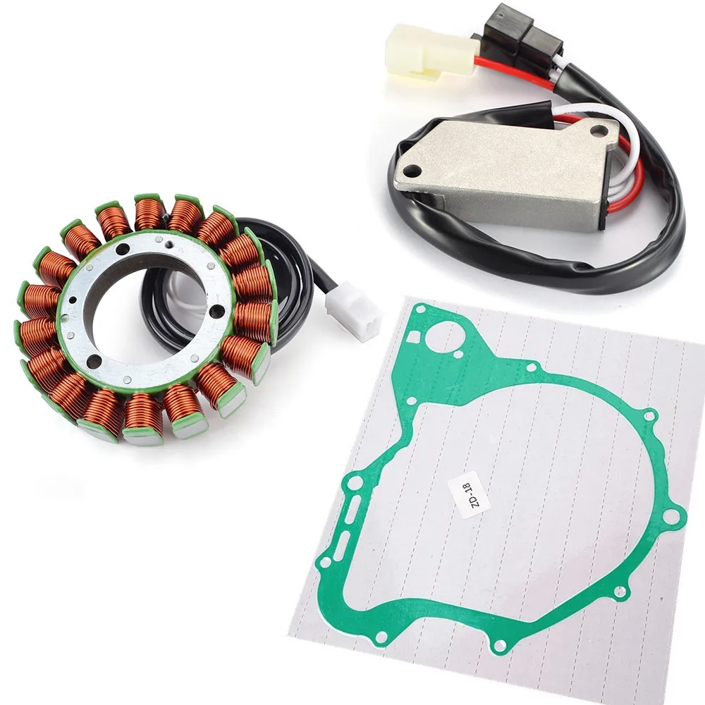 Bobina de Estator Magnético, Regulador, Rectificador y Junta para Yamaha XV400 XV500 XV535 Virago XV 400 500 535 2GV-81410-20 42X-81960-A1