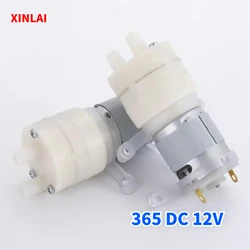 1PC 365 Micro Water Pump Motor DC 12V Self Priming Pump Silent Electric Diaphragm Pump Large Flow 1.45L/Min ABS Food Grade