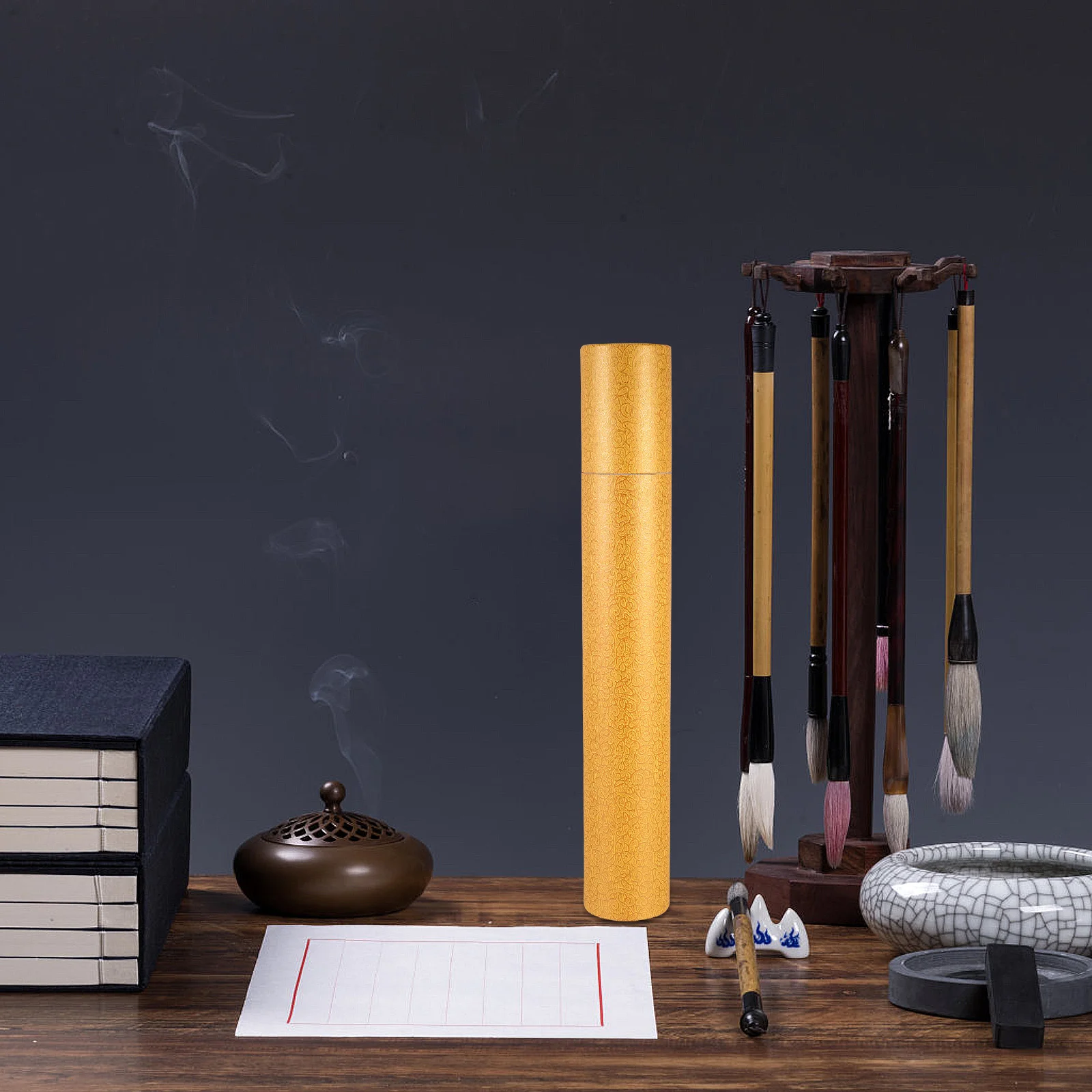 أنبوب ملصق سعة كبيرة مقاوم للماء حاوية تخزين الأعمال الفنية المحمولة لرسم لوازم اللوحة شحن البريد