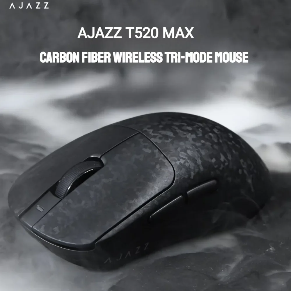 

Игровая мышь AJAZZ T520 Pro, беспроводная Bluetooth PAW3395, легкая, 60 г, эргономичная, высокопроизводительная, на заказ, мышь из углеродного волокна, подарок