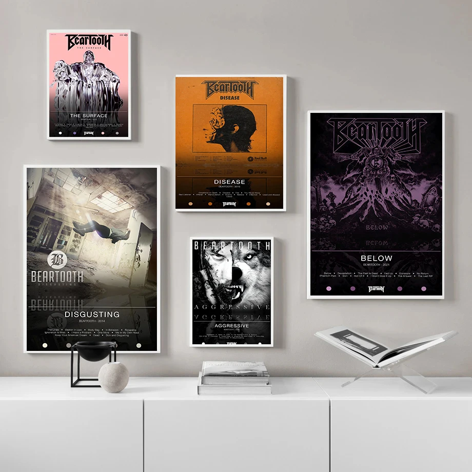 Heavy Metal Pop Band B-Beartooth Posters Aggressive Album Rock Music Modern Prints Canvas Painting Wall Pictures Home Room Decor