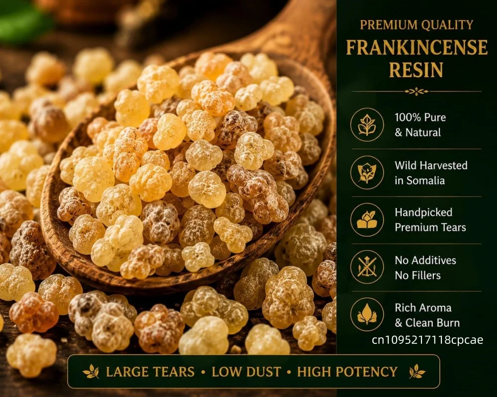 Natural Pure Resin Incense Pack Frankincense Myrrh Dragon Blood Benzoin Gum Arabic for Spiritual Healing Stress Relief