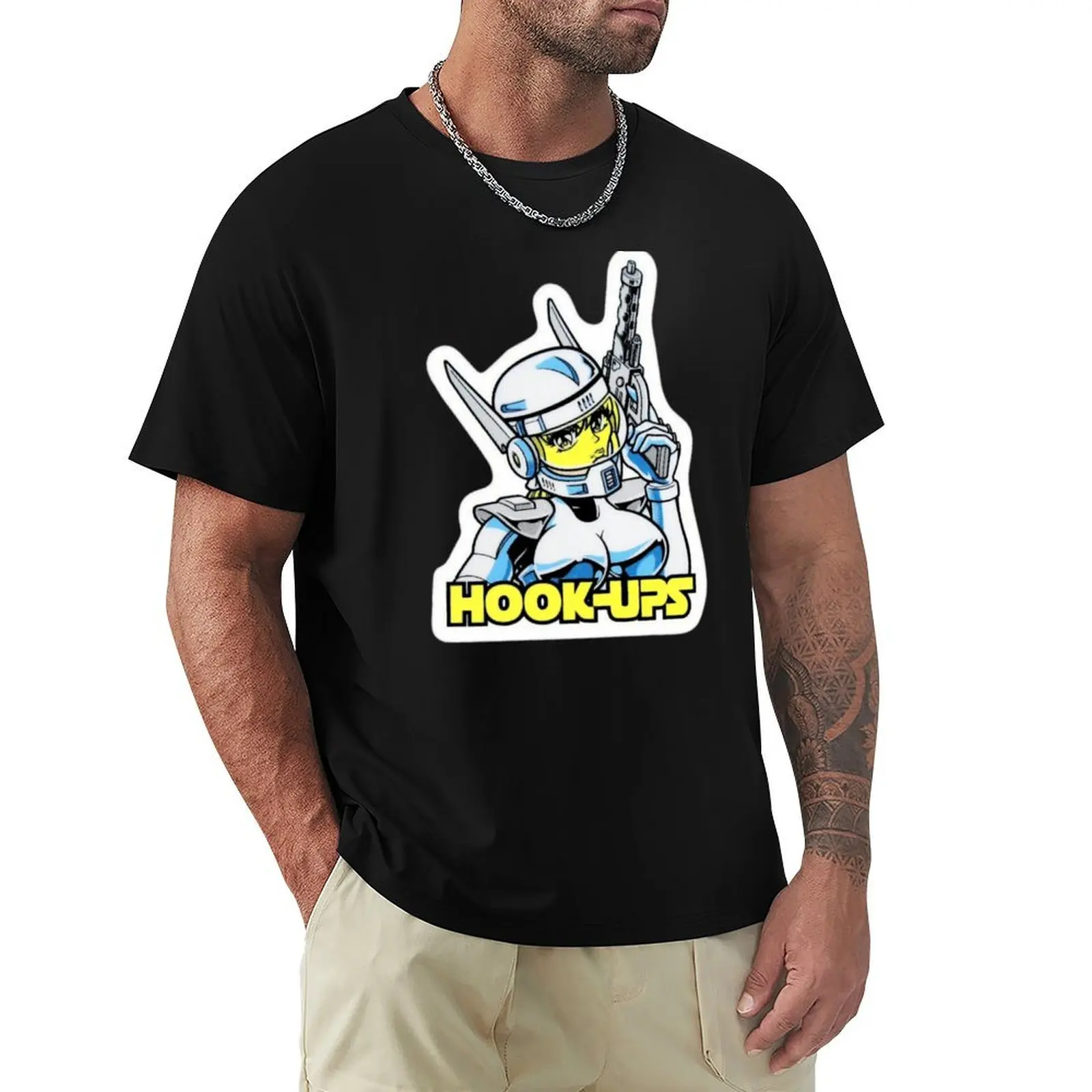 Hook-Ups HookUps Space T-Shirt Durable Work Wear T-Shirt