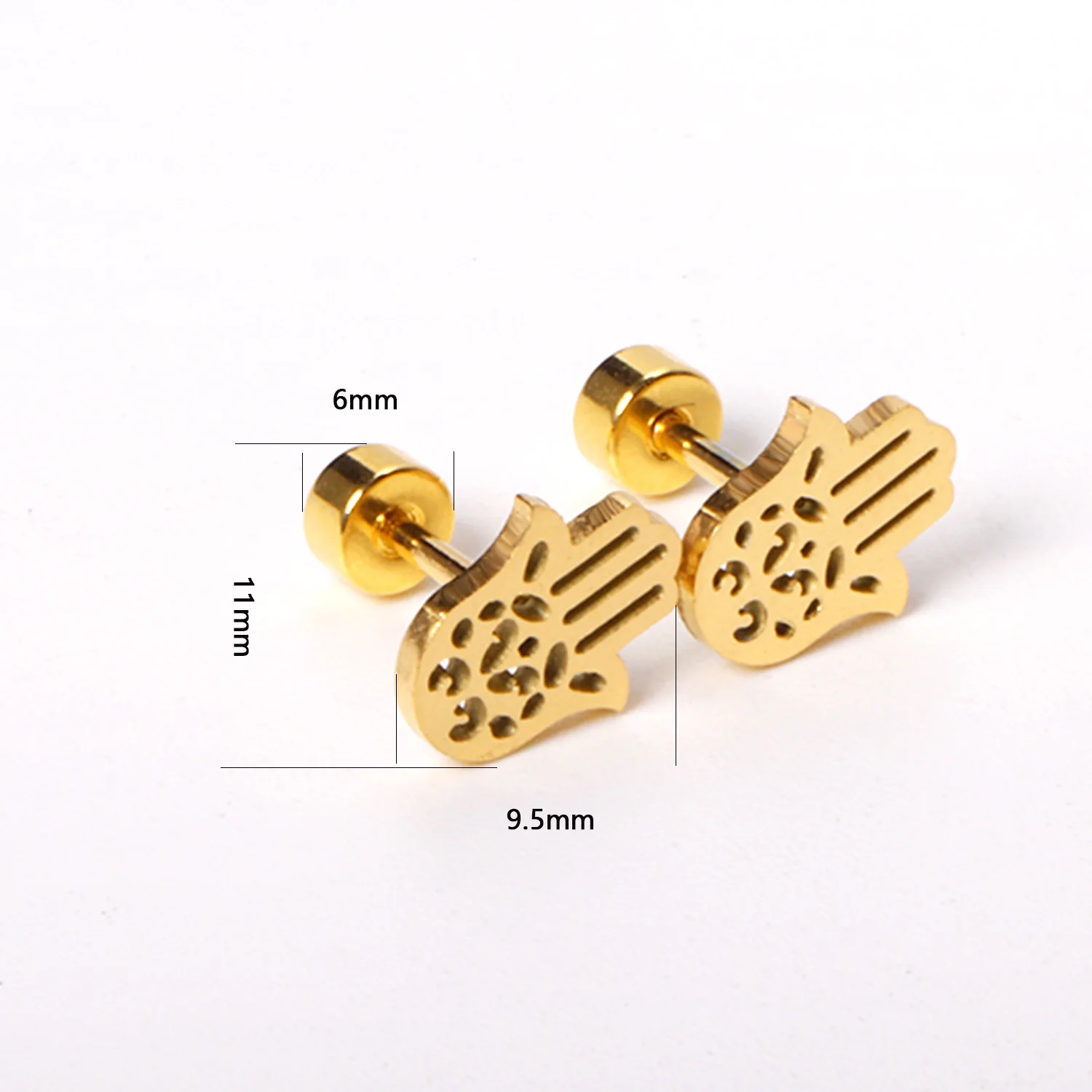 Tiny Stainless Steel Stud Earrings For Women Girls Love Heart Cross Hypoallergenic No Fade Piercing Stud Earrings For Party 2024
