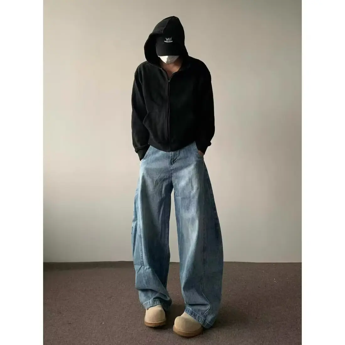 

High Street y2k Loose Oversize Baggy Jeans For Men Gothic Denim Trousers Chic Vintage Wide Leg Pants Daily Man Clothes Clothing