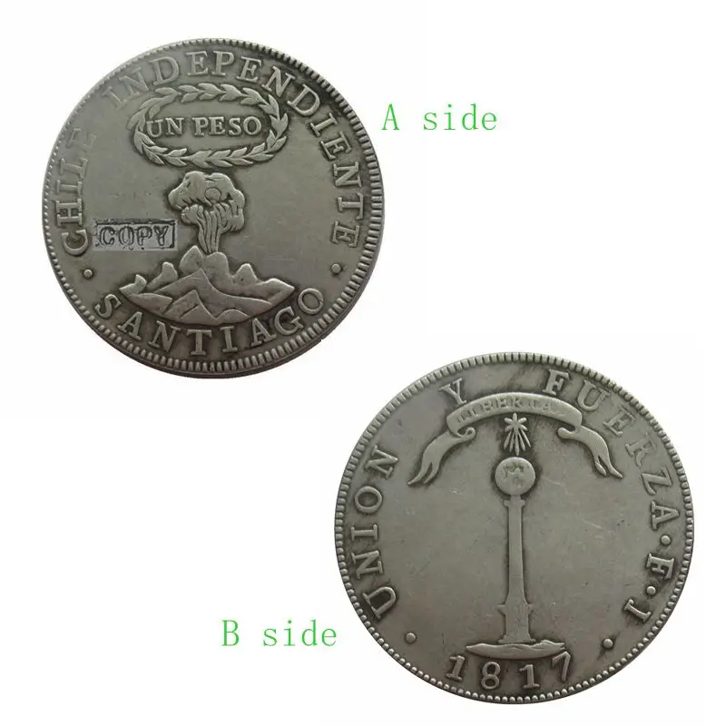 1817 Chilean Old Coins, Silver Coins, Antique Crafts Collection Souvenirs, Ancient Money, Spanish Coins, Party Gifts