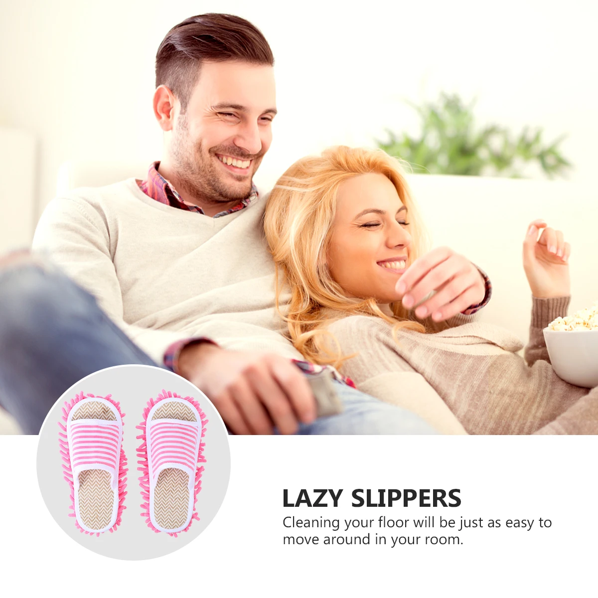 

Japanese Style Cloth Slippers Indoor Non-Slip Lightweight Floor Mop Shoes For Men Women All Slippers Durable
