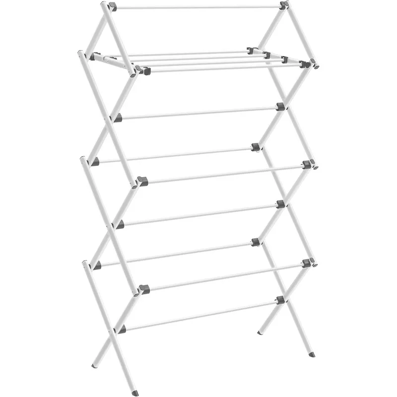 Foldable Clothes Drying Rack, Laundry Drying Rack, Clothes Airer, Steel Frame, 14.6 x 29.5 x 53.2 Inches, Easy Assembly