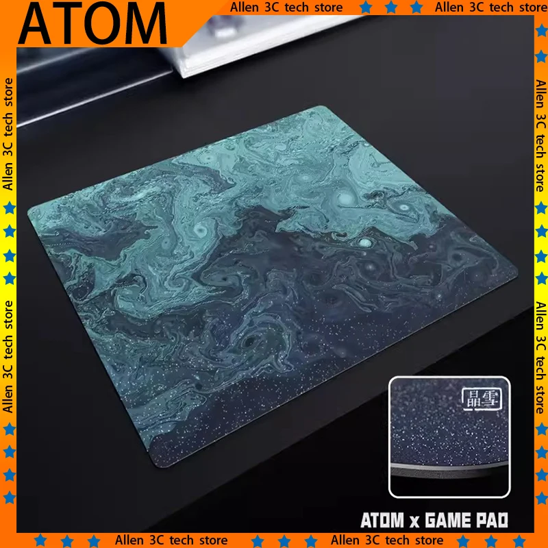 

ATOM Crystal Snow Sand Mist Resin Mousepad FPS Gamer Professional Mouse Pad 350x300 450x400mm Esports Custom PC Gaming Desk Mat