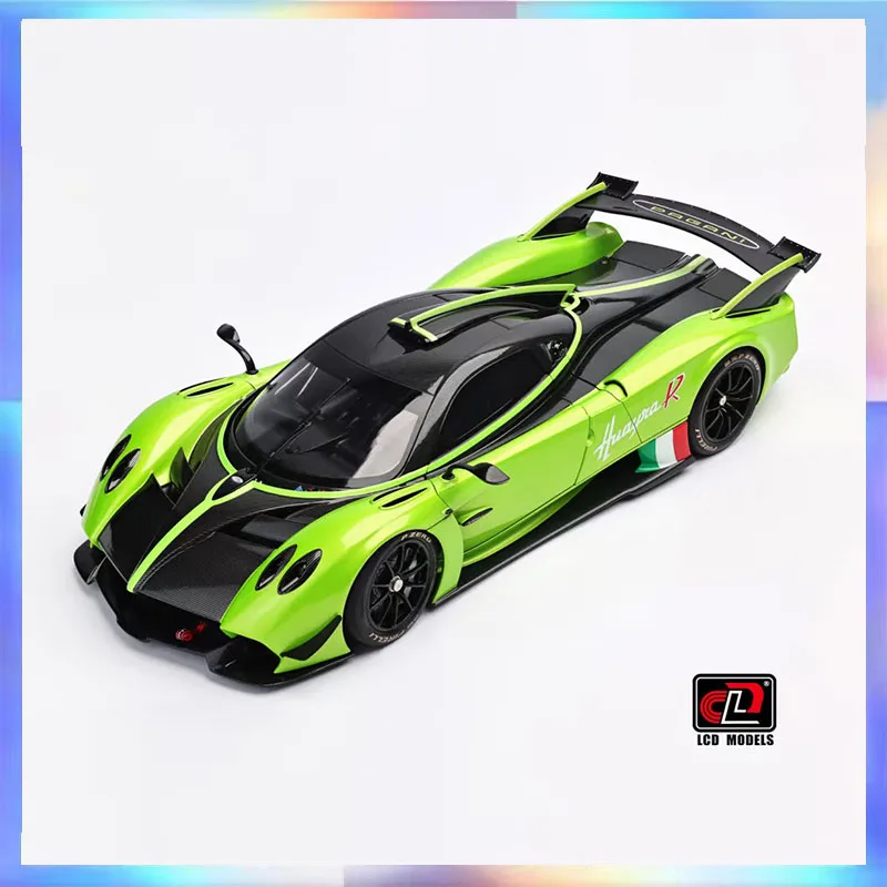 Новый ЖК-дисплей 1/18 Pagani Huayra R, модель автомобиля, открытый сплав, литая под давлением литая модель с наклейками, украшение для комнаты, коллекция игрушек, подарок