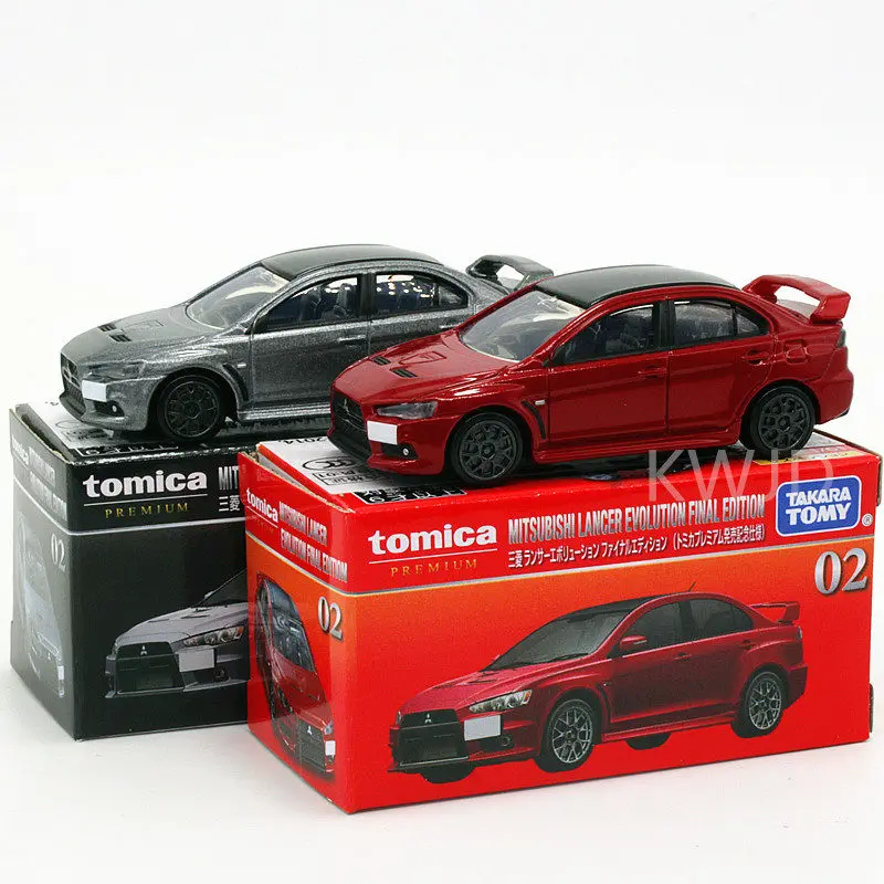 TOMY Mitsubishis JDM Lancer Evo X Alloy Car Diecasts & Toy Vehicles Car Model Miniature Scale Model Car For Children