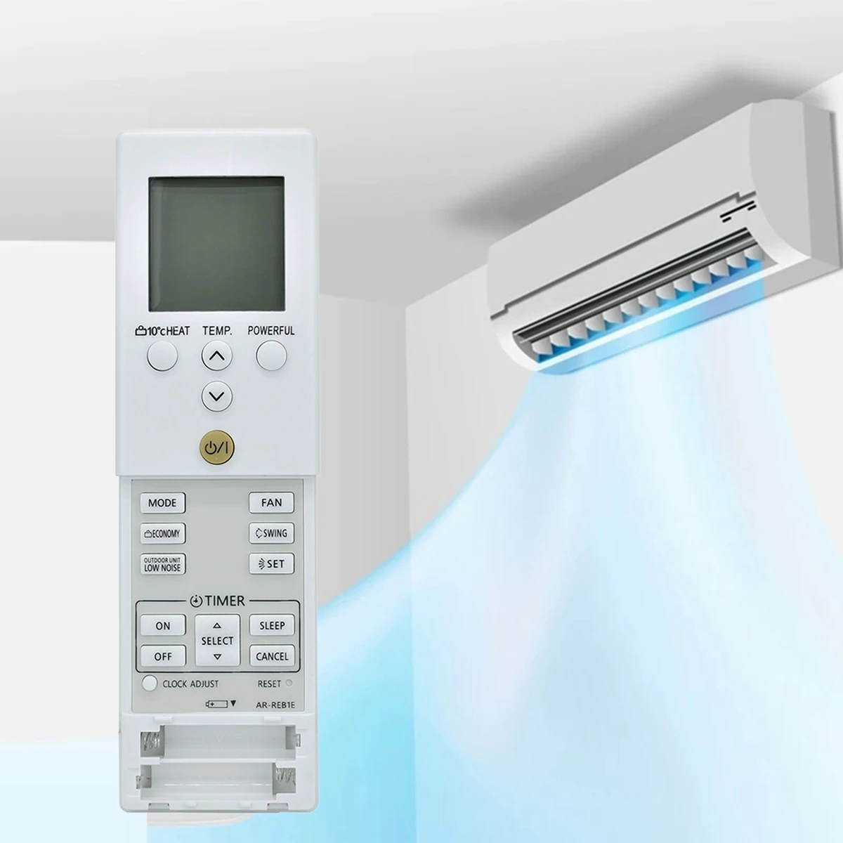 Mando a distancia para aire acondicionado de AR-REB1E, para FUJITSU AR-REY1U, AR-REB2E, AOYG 09-12LD