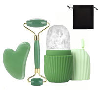 1/2/3pcs Ice Face Roller Facial Skincare Ice Roller Set,Facial Roller GuaSha FaceTool Set,Face Massage Roller Lifting Contouring