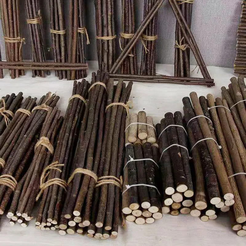 أعواد خشبية من خشب البتولا الطبيعي، فروع جافة لمشاريع الحرف اليدوية، دعائم الصور، ديكورات الزفاف المنزلية #3