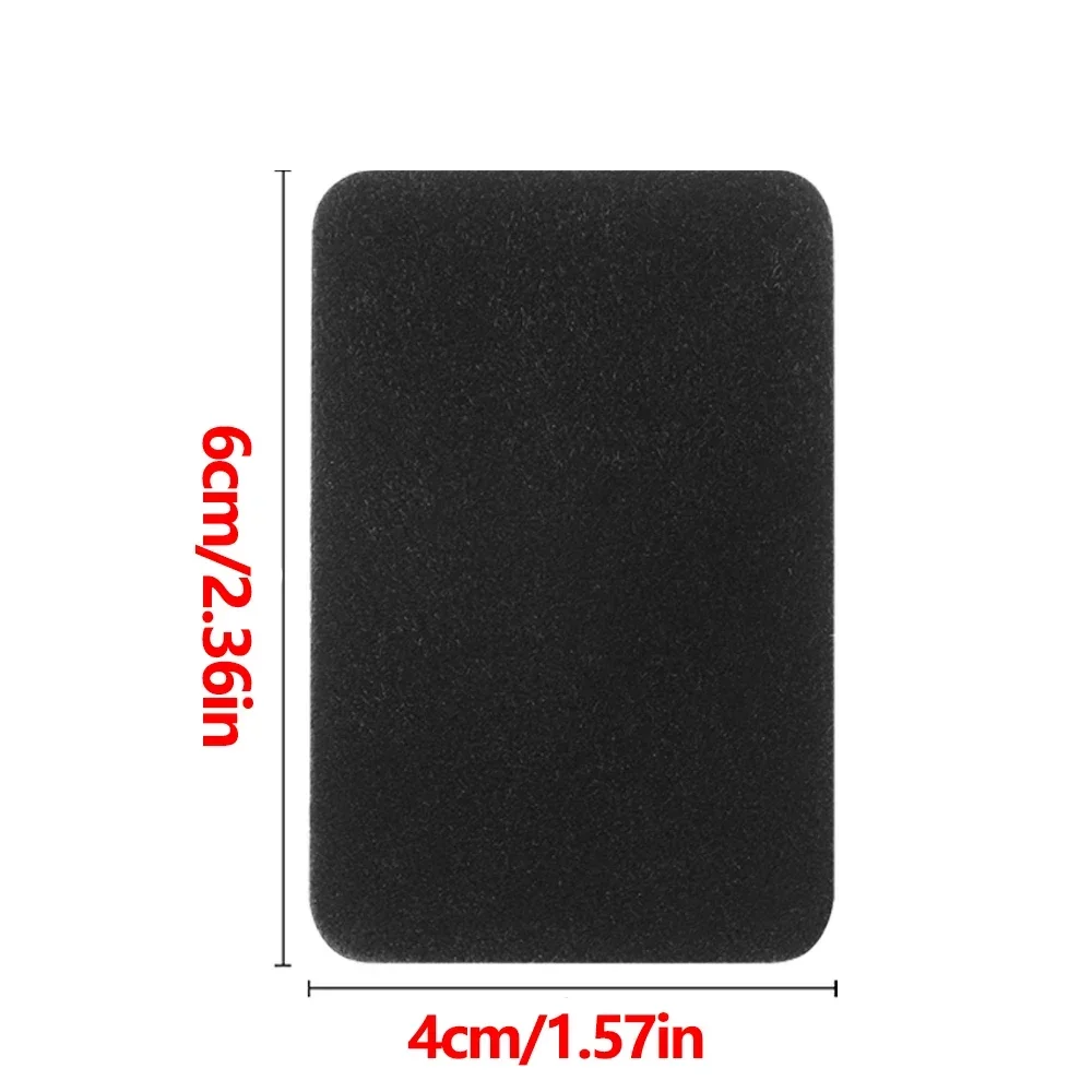 4Pcs Car Seatbelt Buckle Anti-Collision Sticker Pads Safety Belt Anti-Noise Silencer Quite Lock Clip Protector Black Accessories