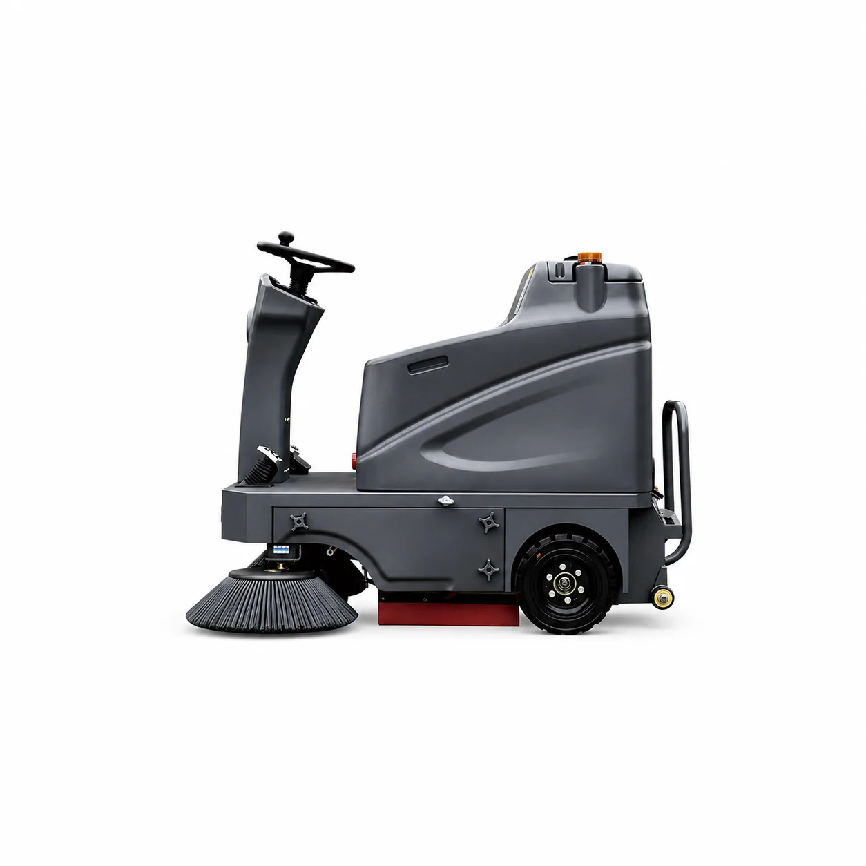 Zoyon ZY-S13 Mini Ride-On Road Sweeper 1300mm Width Compact Body Battery Powered for Factory Workshop Warehouse