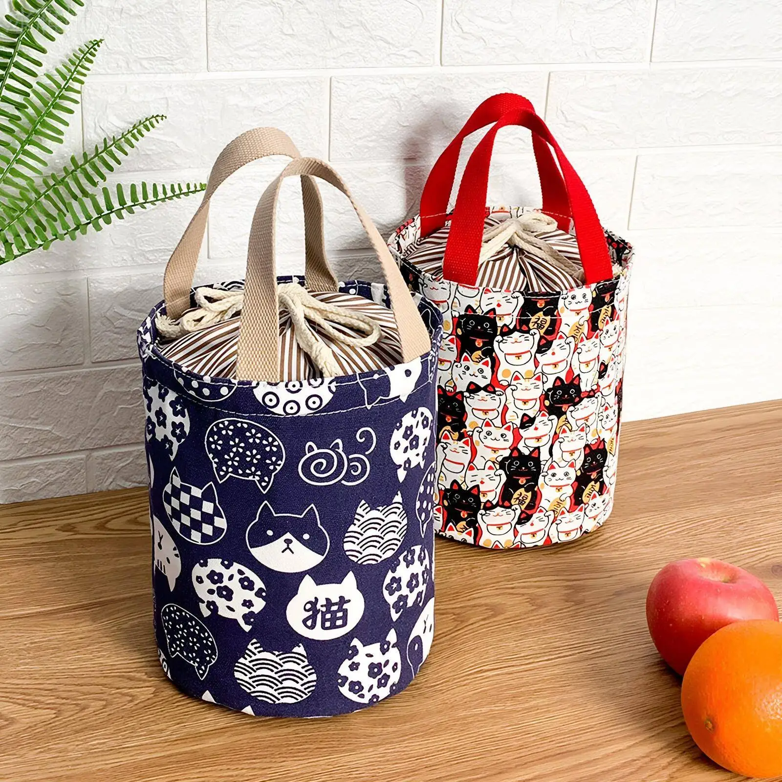 thickened-aluminum-foil-bento-box-bag-portable-lunch-bag-round-eating-apron-lunch-bucket-for-office-workers-japanese-style