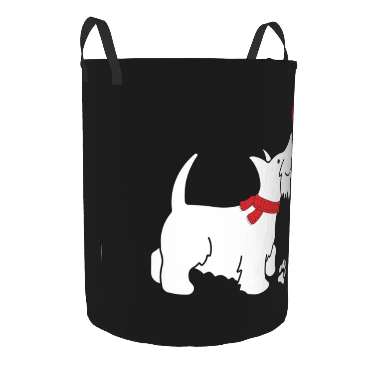 Custom Scottish Terrier Love Laundry Basket Collapsible Scottie Dog Baby Hamper for Nursery Toys Organizer Storage Bins