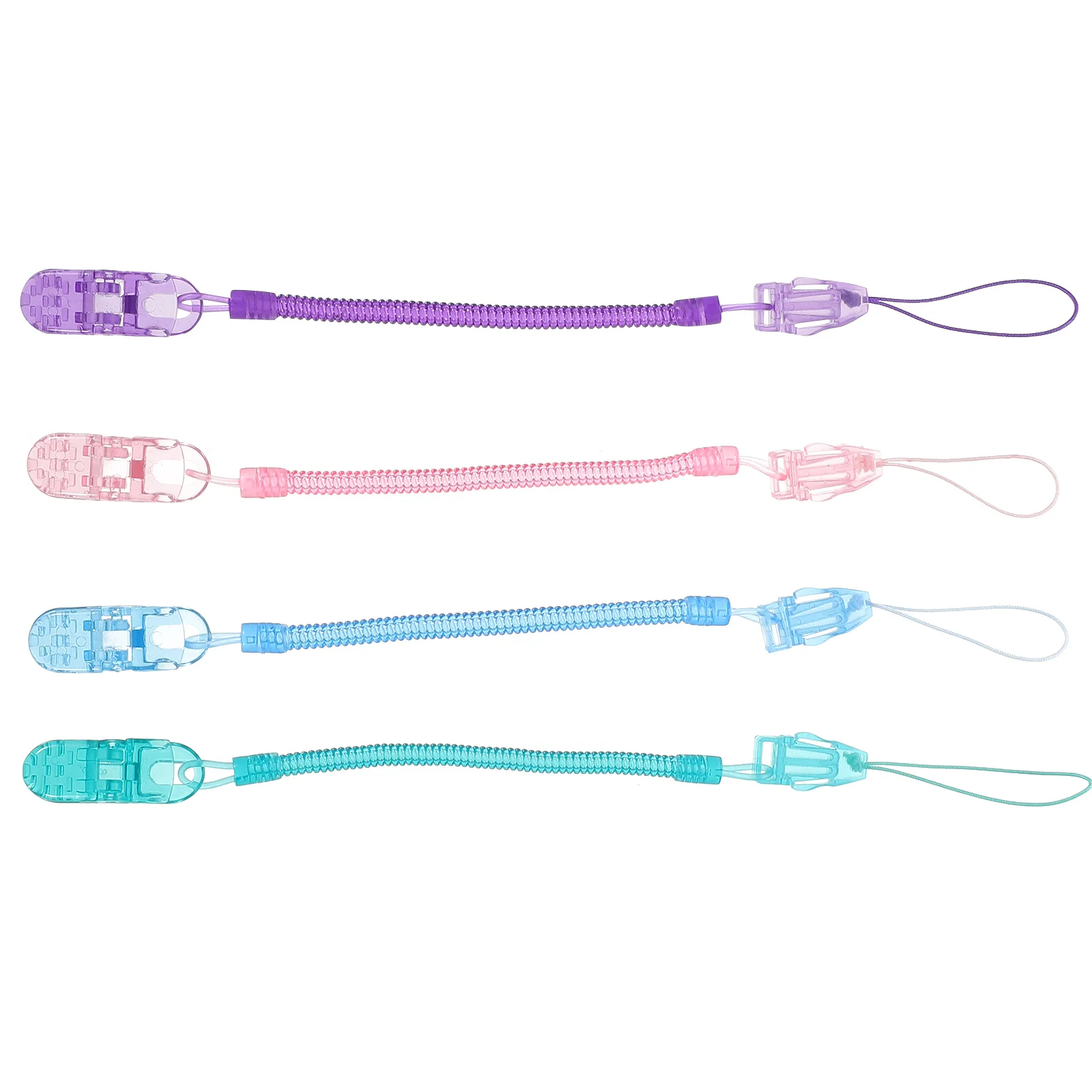 

4 шт. детские зажимы для соски, силиконовые, безопасные, без петула, для чистых аксессуаров и поделок, розовые, синие, фиолетовые, зеленые детские зажимы для соски