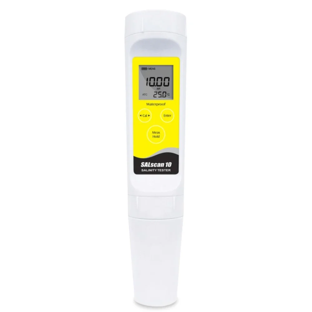 NADE SALscan10 Pocket Salinity/Conductivity Tester pen type Salinity 0.00 to 10.00 ppt 1  3 points calibration