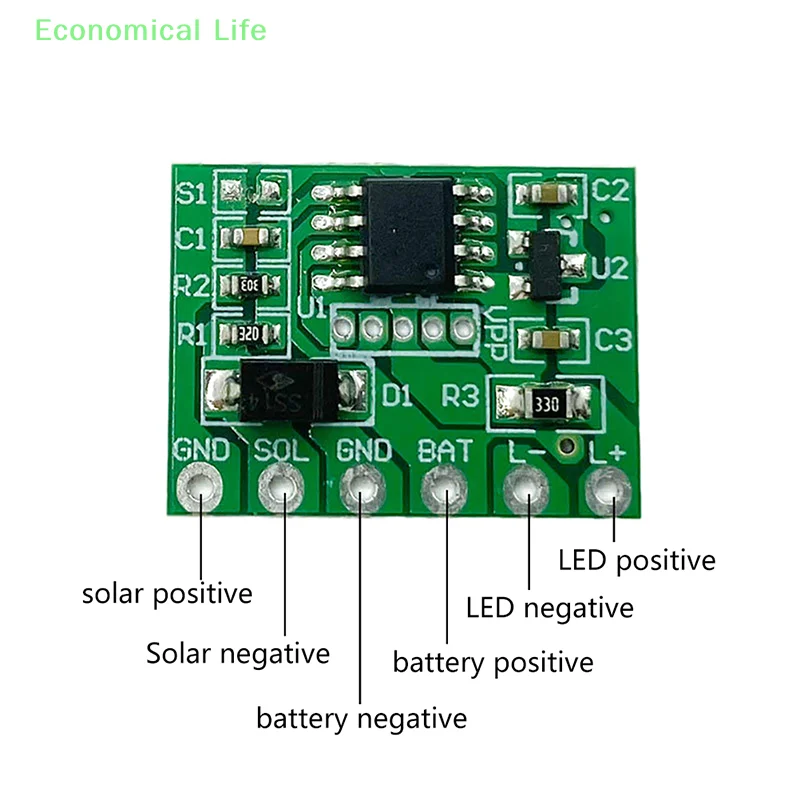 1Pc 3.2V 3.7V Solar Lantern Controller Board Solar Lawn Lamp Light Circuit Board Flash Light Circuit Board