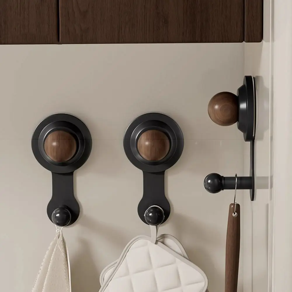 

2Pcs Traceless Powerful Vacuum Suction Cup Hooks Waterproof Classical Kitchen Storage Hook Space Saving Detachable Wall Hooks