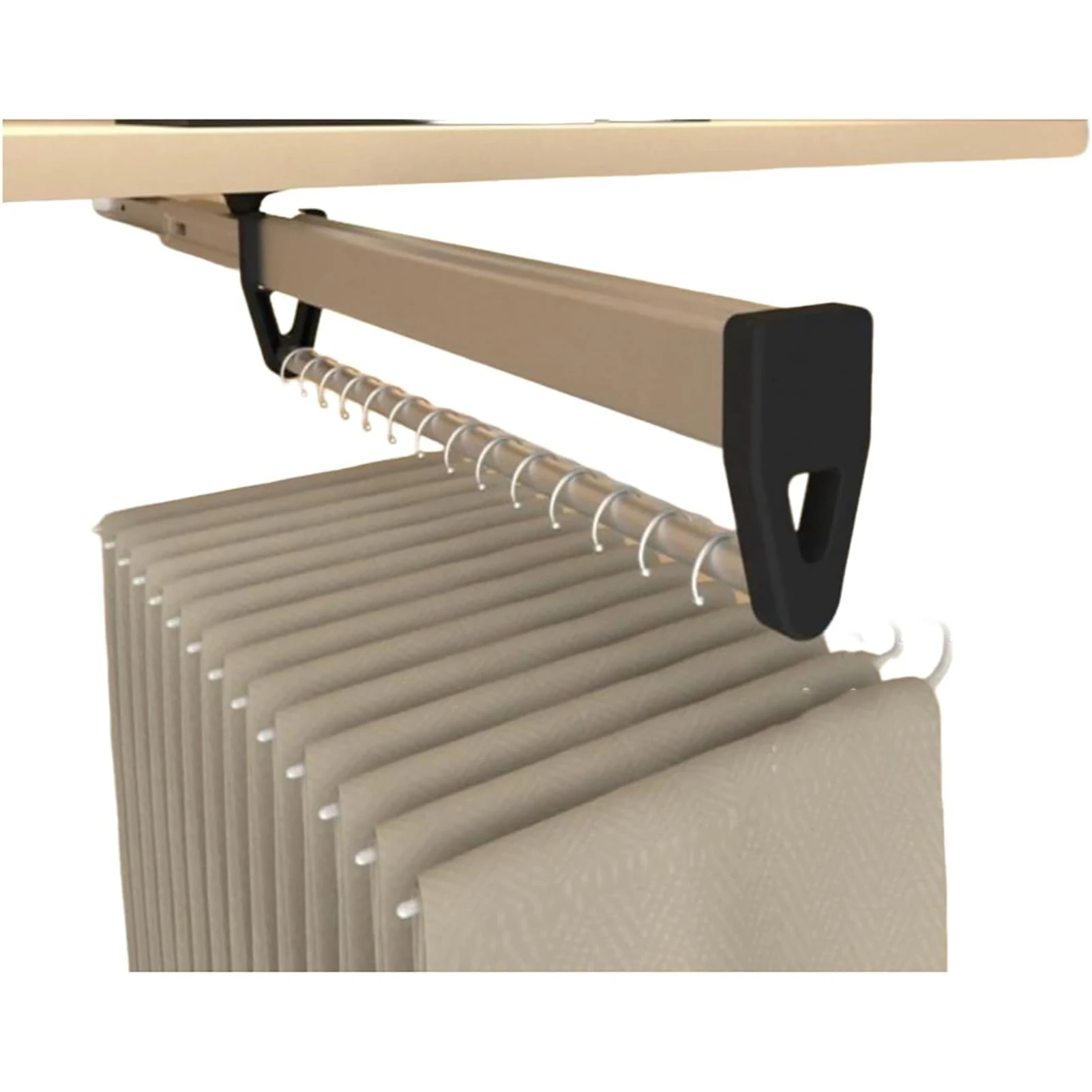 

Extendable Wardrobe Clothes Rail 30-50cm – Pull Out Hanger Rack for Pants Storage, Adjustable Closet Rod | Space-Saving & Heavy