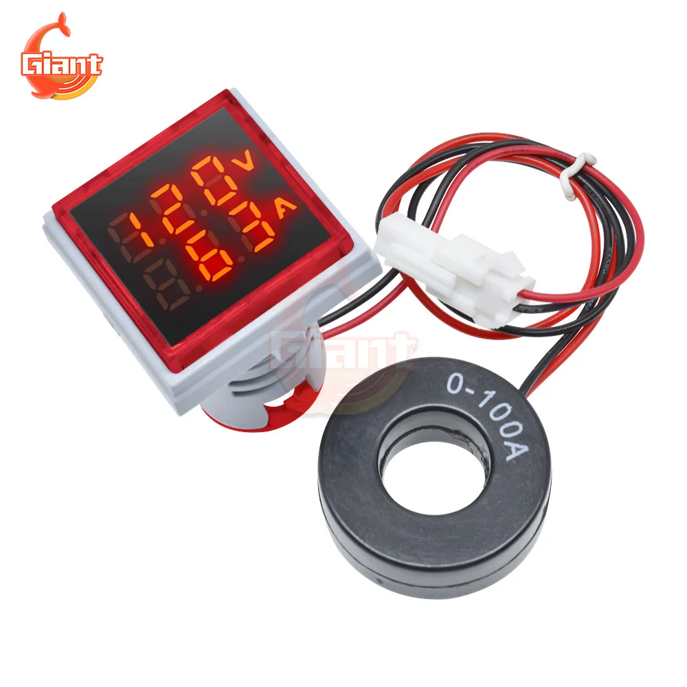 AC 60-100V 0-100a Ampere Voltmeter LED Digital Voltmeter Ampere meter Spannung Strom Frequenz messer Spannungs anzeige Tester