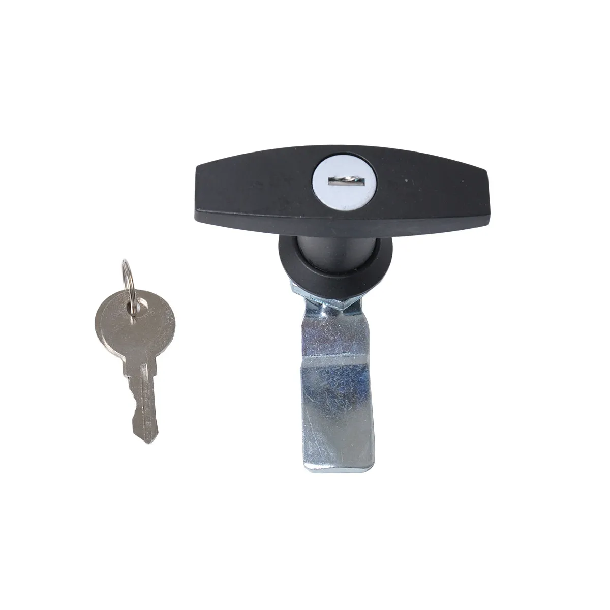 T-Shaped Handle Lock Heavy Duty Zinc Alloy For Trailer Rv Toolbox Anti-Theft Paddle Hook Lock Car Accessories Trailer Locks