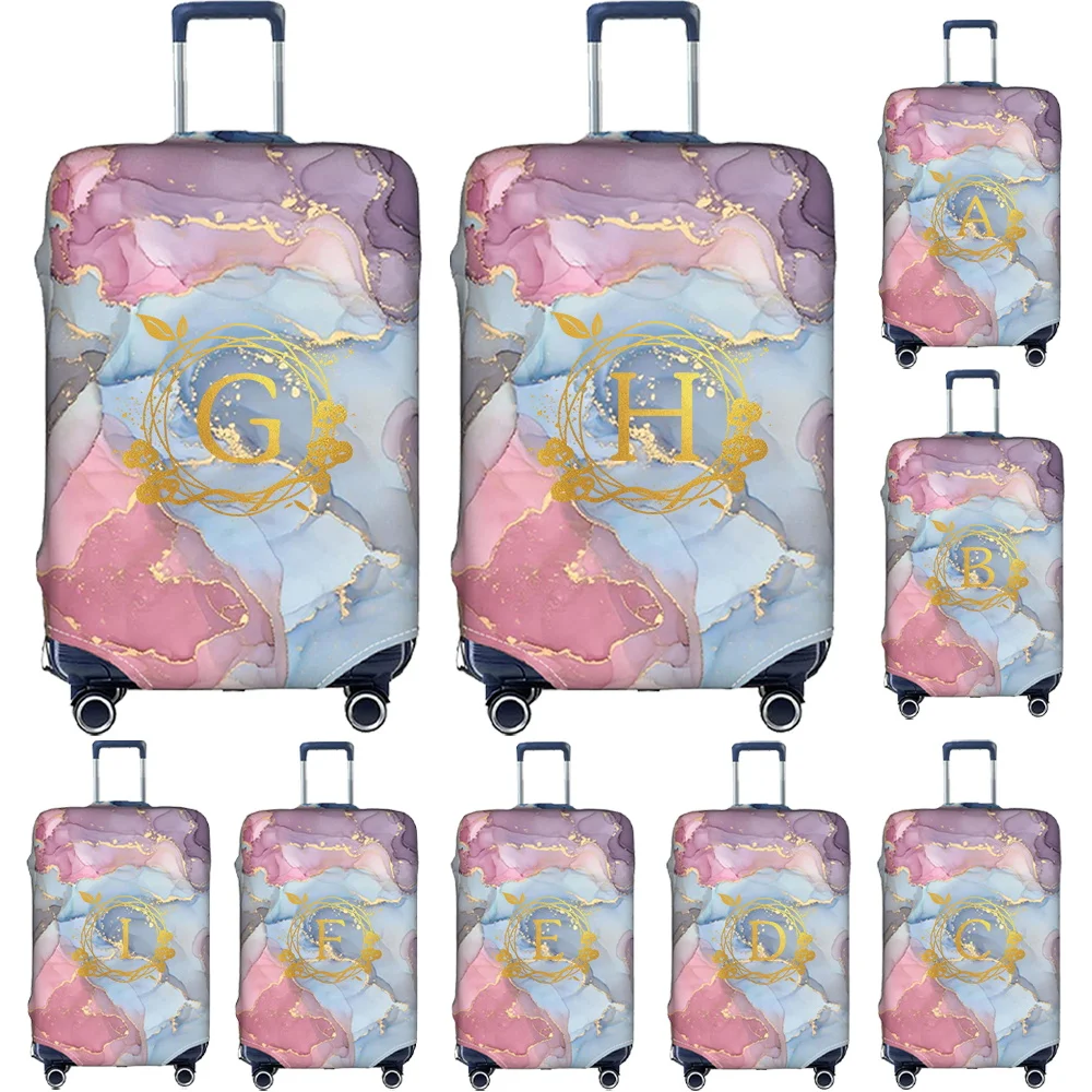 Suitcase Covers Portable Trolley Box Cover Suit for 18-32 Inch Bag Elastic Dust Cover Travel Accessories Wreath Letter Series