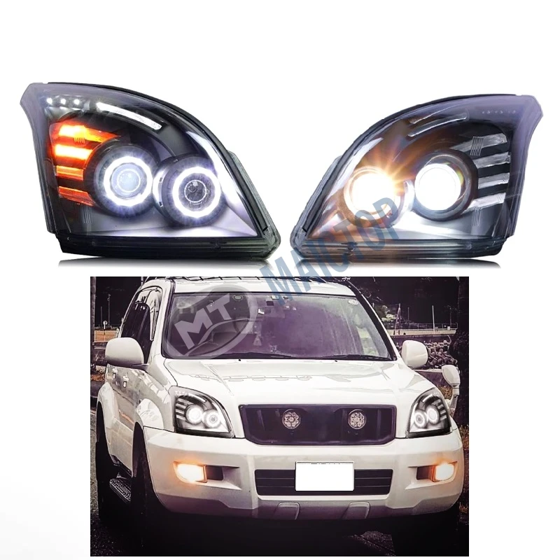 

Maictop Car Accessories Led Faro Headlight For Land Cruiser Prado 120 Fj120 Lc120 Upgrade Head Light 2003-2009