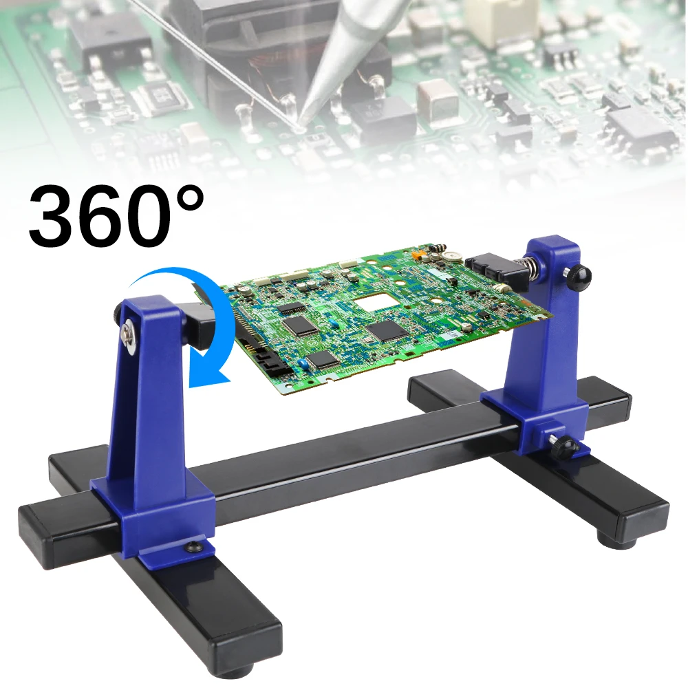 Adjustable Jig Soldering Assembly Stand 360 ° Rotation Clamp Repair Tools 0-200mm PCB Holder Printed Circuit Board