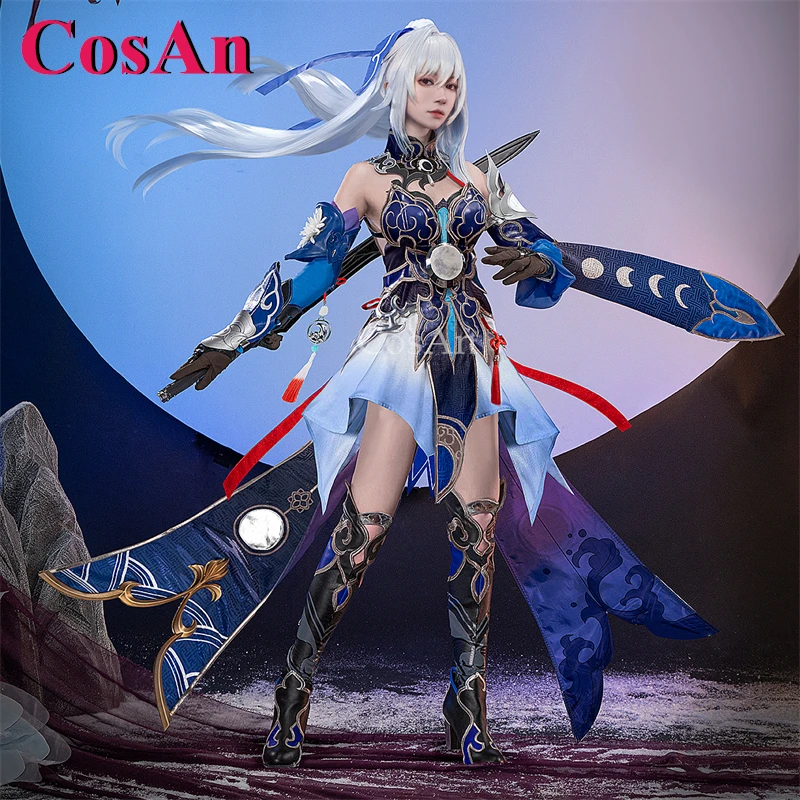 

Костюмы для косплея CosAn Game Honkai: Star Rail Jingliu, элегантные и роскошные боевые униформы, одежда для ролевых игр и вечеринок, размеры S-XL