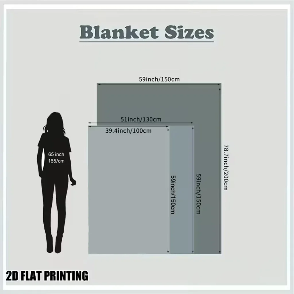 Уютное зимнее одеяло с рисунком снежного волка – художественный дизайн в скандинавском стиле с живописом, дорожное одеяло, зимний декор, живописный принт