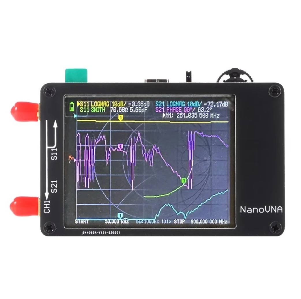Nanovna Nanovna-H Vector Network Antenna Analyzer Network Cable Tester 10Khz-1.5Ghz Nano VNA-H Tester Lan Tester Tools