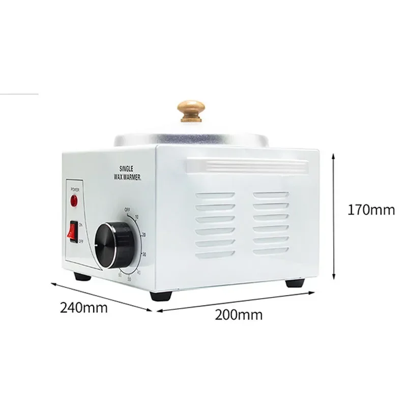 Isolierung Schokoladenschmelzofen Seifenschmelztiegel Wasserdicht Heizung und Auflösung Manuelle Wachsmaschine 500 ml Klein