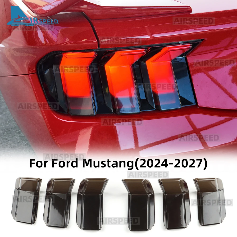 

Для Ford Mustang S650 Dark Horse GT Ecoboost 2024 2025 2026 2027 ABS задний фонарь Защитная крышка аксессуары 6 шт.