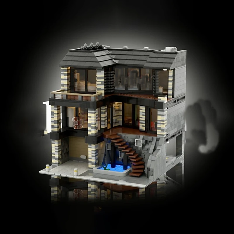 シティストリートビューモデル Moc ビルディングブリック ヴィラ インペリアモデル テクノロジーモジュラーブロック ギフト クリスマスおもちゃ DIY組み立てセット