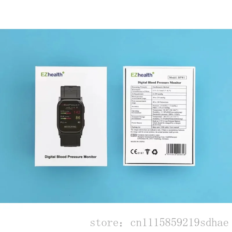 Bluetooth Wearable Smart Watch Detect Blood Pressure Temperature Oxygen Heart Rate Monitoring