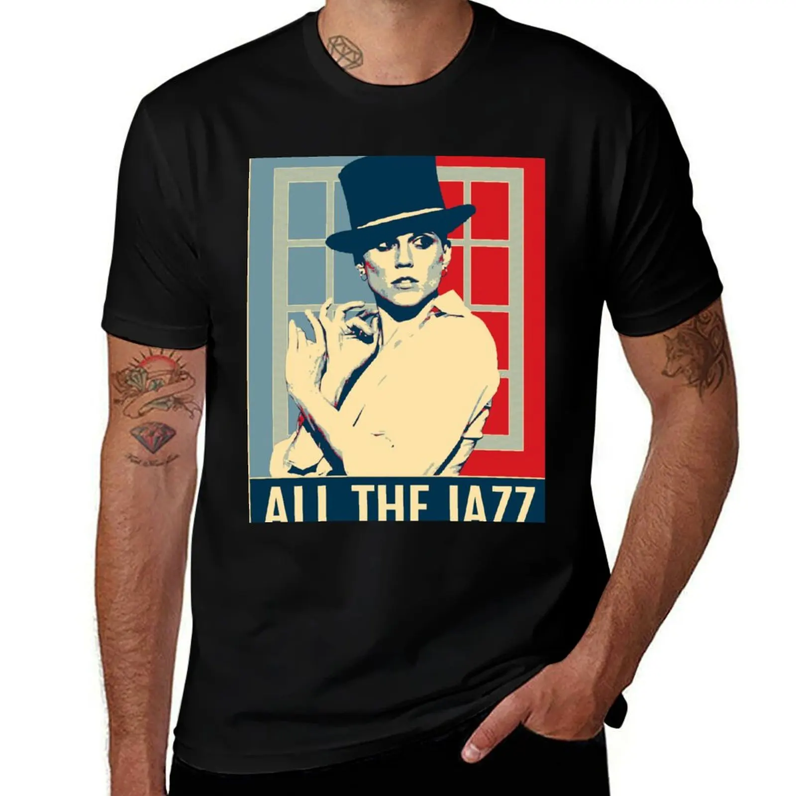 

Pop art Ann Reinking All The Jazz T-Shirt cotton tshirt 100% man t shirts for men