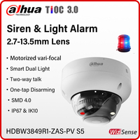Dahua 4K Smart Alarm Motorized Lens Camera Outdoor IP67 IK10 Protection Ai Security Camera TIOC 3.0 SMD4.0 HDBW3849R1-ZAS-PV S5