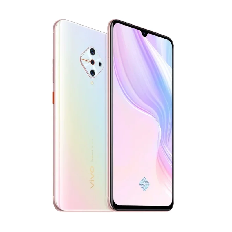 VIVO Y9S โทรศัพท์มือถือ4G เฟิร์มแวร์ทั่วโลก Snapdragon 665 Android 9.0 6.38 "2340x1080ลายนิ้วมือ5กล้องมาร์ทโฟน