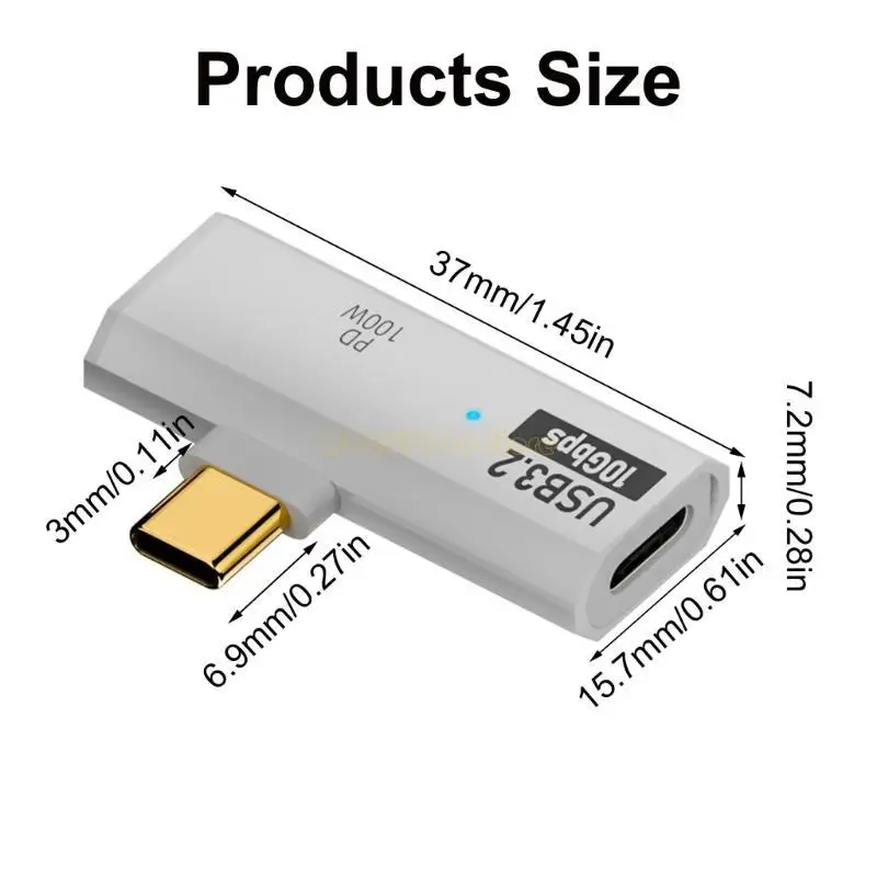محول F62C USB C، ومحول USB C OTG ومحول الشاحن، وشحن 100 وات، وقدرة OTG، وسرعة 10 جيجابت في الثانية للاستخدام الاحترافي #6