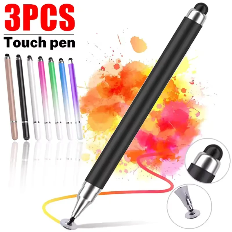 

4/1Pcs 2IN1 Stylus Pen for Mobile Phone Tablet Drawing Capacitive Touch Pen Universal For iPhone Samsung Android Draw Screen Pen