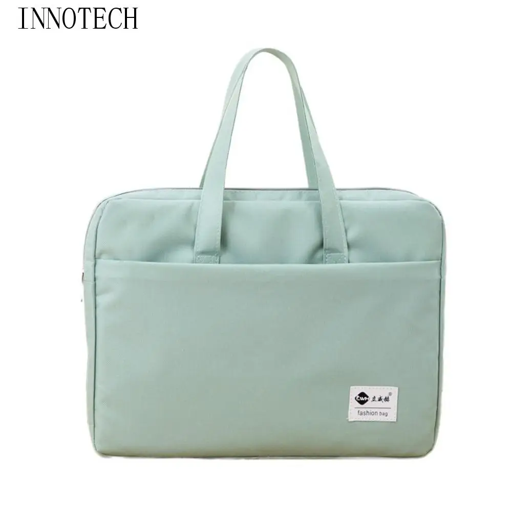 

Сумка для хранения документов большой емкости, двухслойная водонепроницаемая сумка для хранения книг, легкая минималистичная папка из ткани Оксфорд