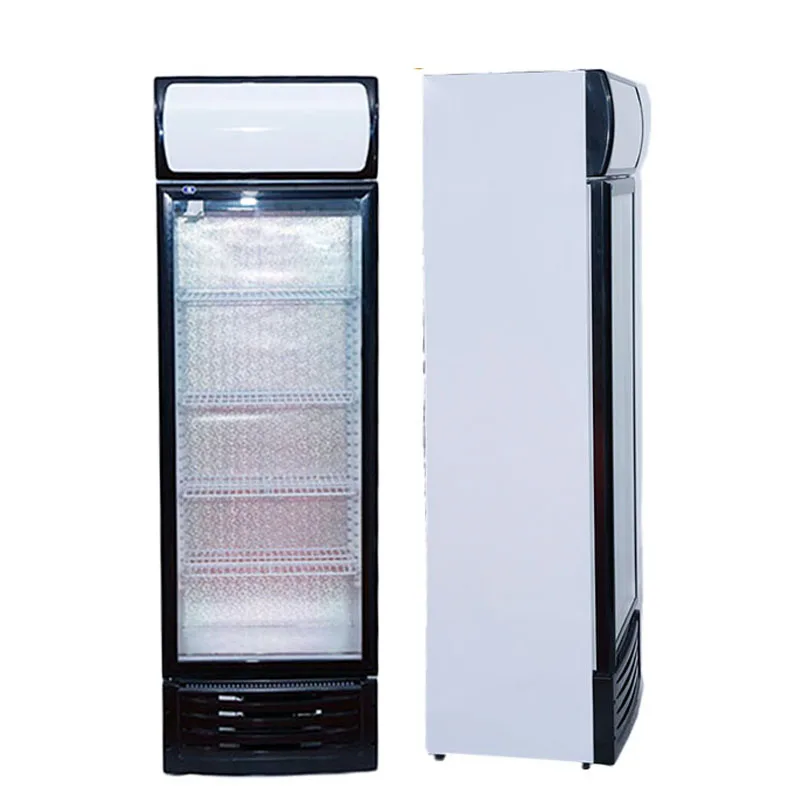 Single Glass Door Commercial Refrigerator, Upright Beverage Cooler with CE & ERP Certificate